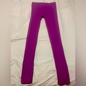 medium , purple leggings
